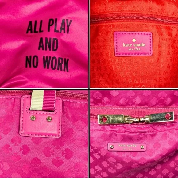Kate Spade Bon Voyage Pink Nylon Large Packable Tote Bag - Picture 8 of 8